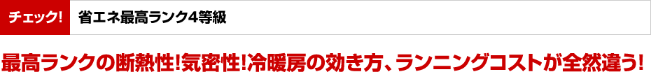 省エネ最高ランク4等級