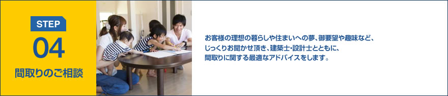 STEP04:間取りのご相談