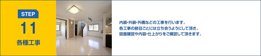 STEP11:各種工事